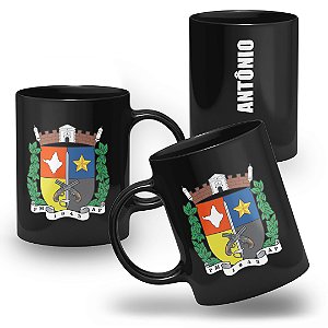 Caneca Polícia Militar do Estado de Amapá 100% Preta