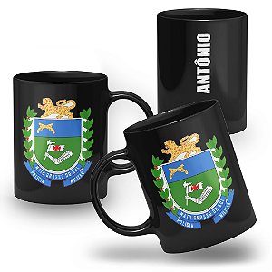 Caneca Polícia Militar do Estado do Mato Grosso do Sul 100% Preta