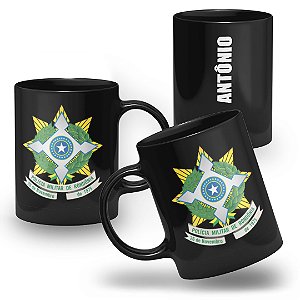 Caneca Polícia Militar do Estado de Rondônia 100% Preta