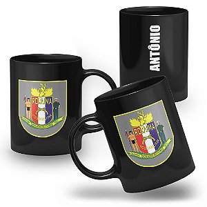 Caneca Polícia Militar do Estado de Roraima 100% Preta