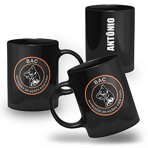Caneca Operações Especiais do Rio de Janeiro Bac 100% Preta