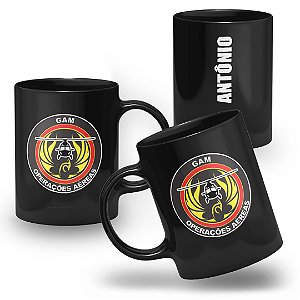 Caneca Operações Especiais do Rio de Janeiro GAM 100% Preta