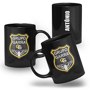 Caneca Operações Especiais de São Paulo GARRA 100% Preta