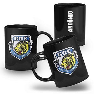 Caneca Operações Especiais de São Paulo GOE 100% Preta