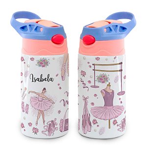 Garrafa Ballet Balé Bailarina Infantil Térmica