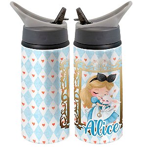 Garrafa Alice no País das Maravilhas Infantil Squeeze