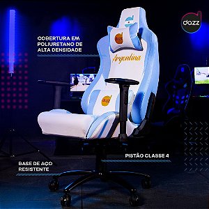 Cadeira Gamer Nations Argentina Branca/azul Dazz 62000065
