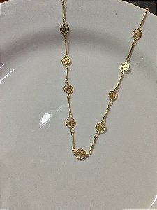 CORDÃO LONGO MEDALHINHAS ÁRVORE DA VIDA