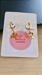 Argola P Árvore da Vida Dourada