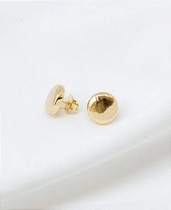 Brinco Botão Dourado