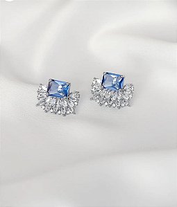 Brinco Zircônia Quadrada Colors