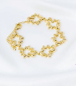 Pulseira Orgânica ouro