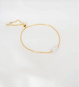 Pulseira Ajustável Pérola Make