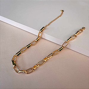 Choker Elos Cartier Banhado Ouro