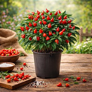 Pimenta Biquinho - Capsicum chinense - 40 Sementes