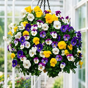 Amor Perfeito Mini Scotch Sortido - Viola cornuta: 15 Sementes