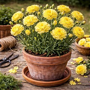 Cravo Amarelo - Dianthus caryophyllus  - 15 Sementes