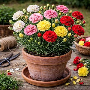 Cravo Sortido - Dianthus caryophyllus - 15 Sementes