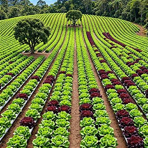 Alface Tom Thumb ORGÂNICO: 50 Sementes