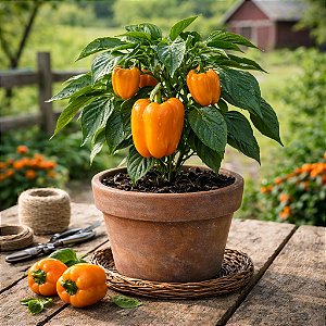 Pimentão Laranja: 10 Sementes