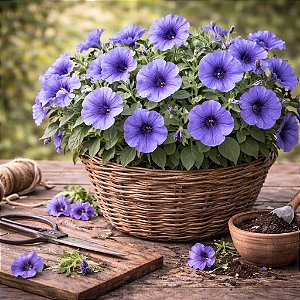 Petúnia MID BLUE - 50 Sementes