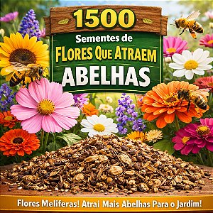 Flores Sortidas Que Atraem Abelhas: 1500+ Sementes