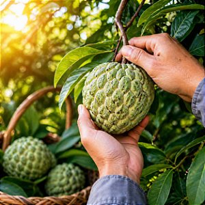 Pinha - Fruta-do-Conde ou Ata (Annona squamosa, L.) - 5 Sementes