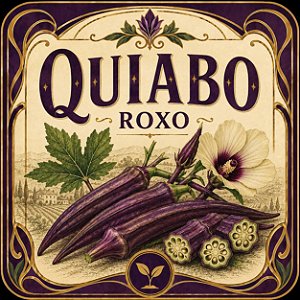 Quiabo Purple: 10 Sementes