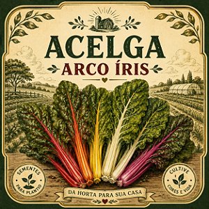 Acelga Arco Íris: 20 Sementes