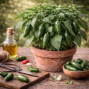 Pimenta Jalapenho (Jalapeño): 40 Sementes