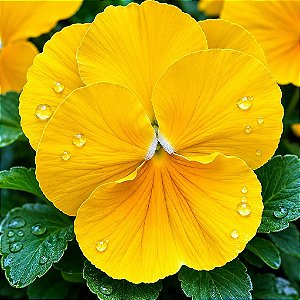 Amor Perfeito Amarelo Crow - Viola tricolor: 15 Sementes