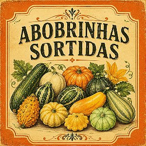 Abobrinhas Sortidas - Cucurbita pepo: 10 Sementes