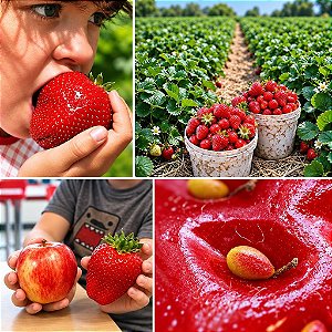 Morango Gigante - Fragaria vesca - 100 Sementes