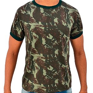 Camiseta Camuflada Algodão