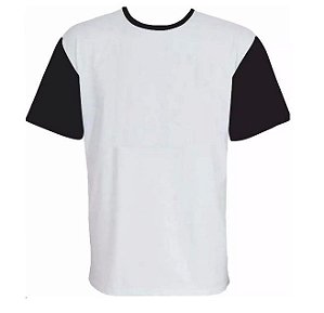 Camiseta com manga colorida Algodão