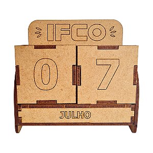 AL053 - Calendário Permanente MDF Pequeno Personalizado - Eventos
