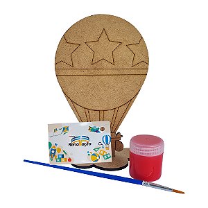 AL062 - Lembrancinha Kit Pintura Balão mdf com Tinta e Pincel
