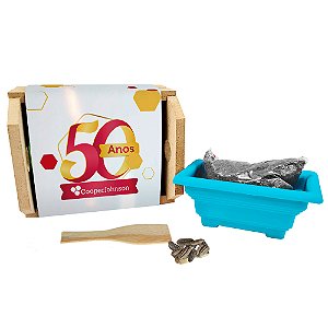AL316 - Brinde Eco Caixote Gravado com Cinta Personalizada - Promocional