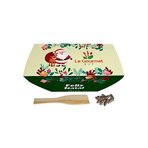 AL127 - Brinde Kit Cultivo Mini Jardineira com Cinta Personalizada - Temática Natal