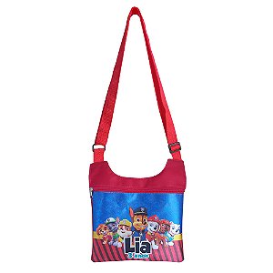 AL238 - Bolsa Carteiro Infantil em Nylon Personalizado - Patrulha Canina