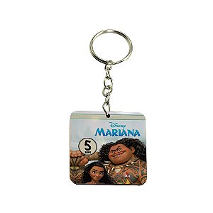 AL181 - LembrancinhA Chaveiro mdf Personalizado com dtf uv Colorido - Moana