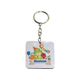 AL181 - LembrancinhA Chaveiro mdf Personalizado com dtf uv Colorido - Dinossauros