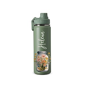 AL353 - Garrafa Térmica Inox 750 ML Personalizada - Pote de Amor