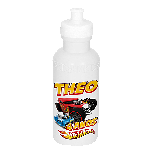 AL357 - Squeeze Plástico 500 ml Personalizado - Tema Hotwheels