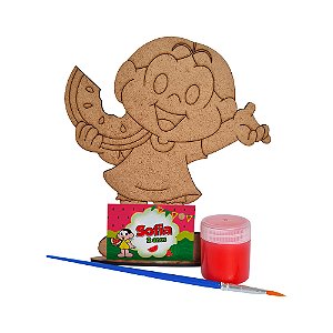 AL343 - Lembrancinha Pintura Turma da Mônica mdf com Tinta e Pincel - Magali