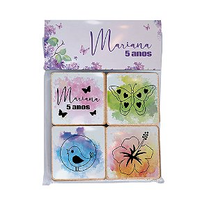 AL090 - Jogo da Memória mdf com adesivo Personalizado - Jardim