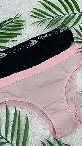 Calcinha de cotton com elástico personalizado - Eagle Moda Intima