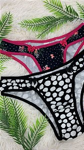 Calcinha cotton com detalhe - Eagle Moda Intima