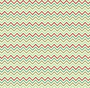 Tecido Tricoline Chevron Zig Zag Pequeno Verde