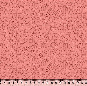 Tecido Tricoline Textura Craquelada Rosé